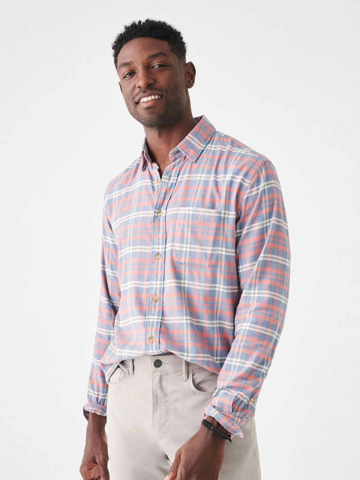 Faherty The All Time Shirt in Niagara River Plaid