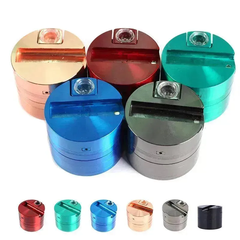 Five-Layer 75mm Zinc Alloy Herb Grinder for Smoking
