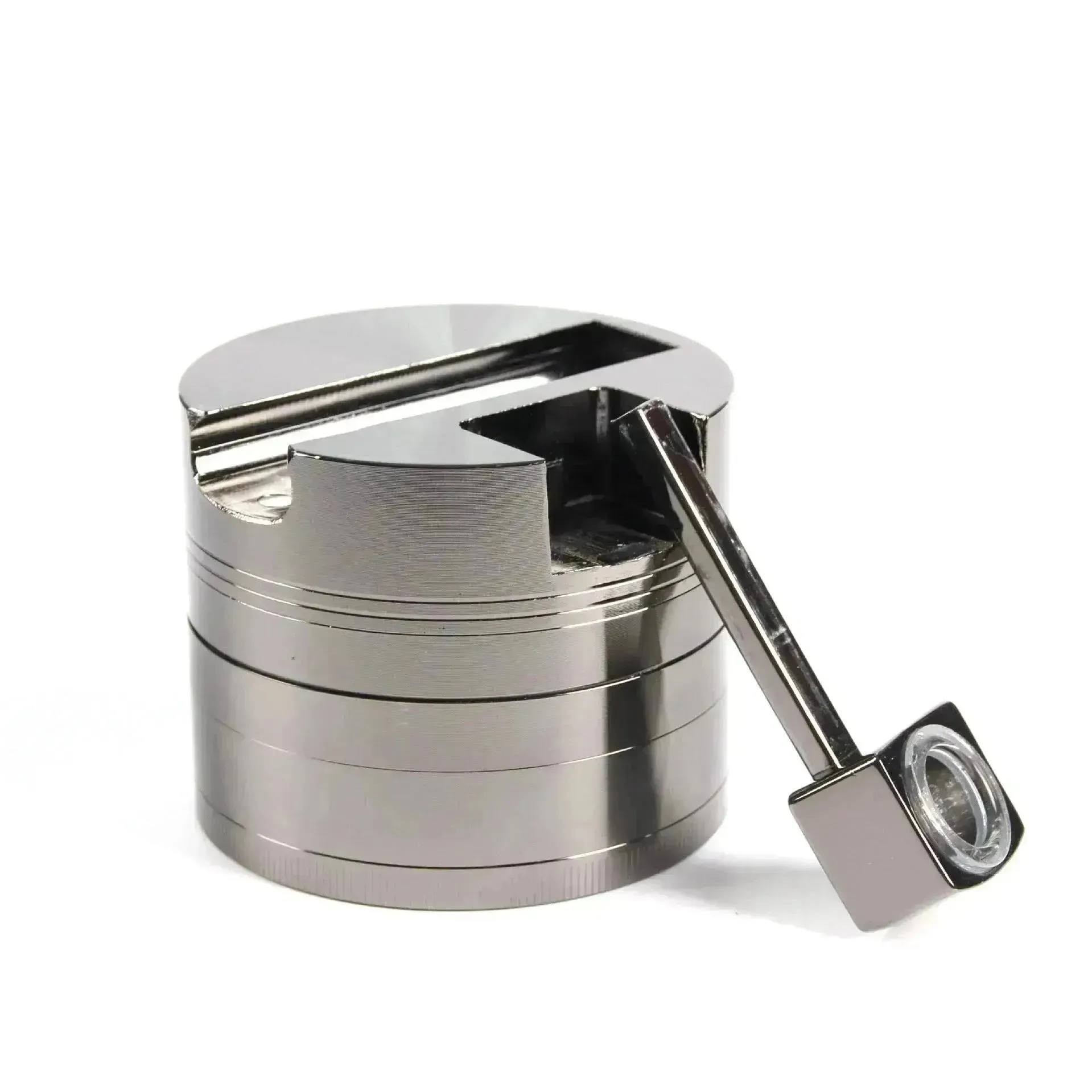 Five-Layer 75mm Zinc Alloy Herb Grinder for Smoking