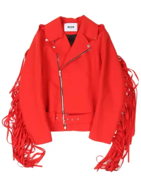 Fleece Fringe Jacket