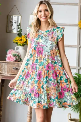 FLIRTY FLORAL DRESS