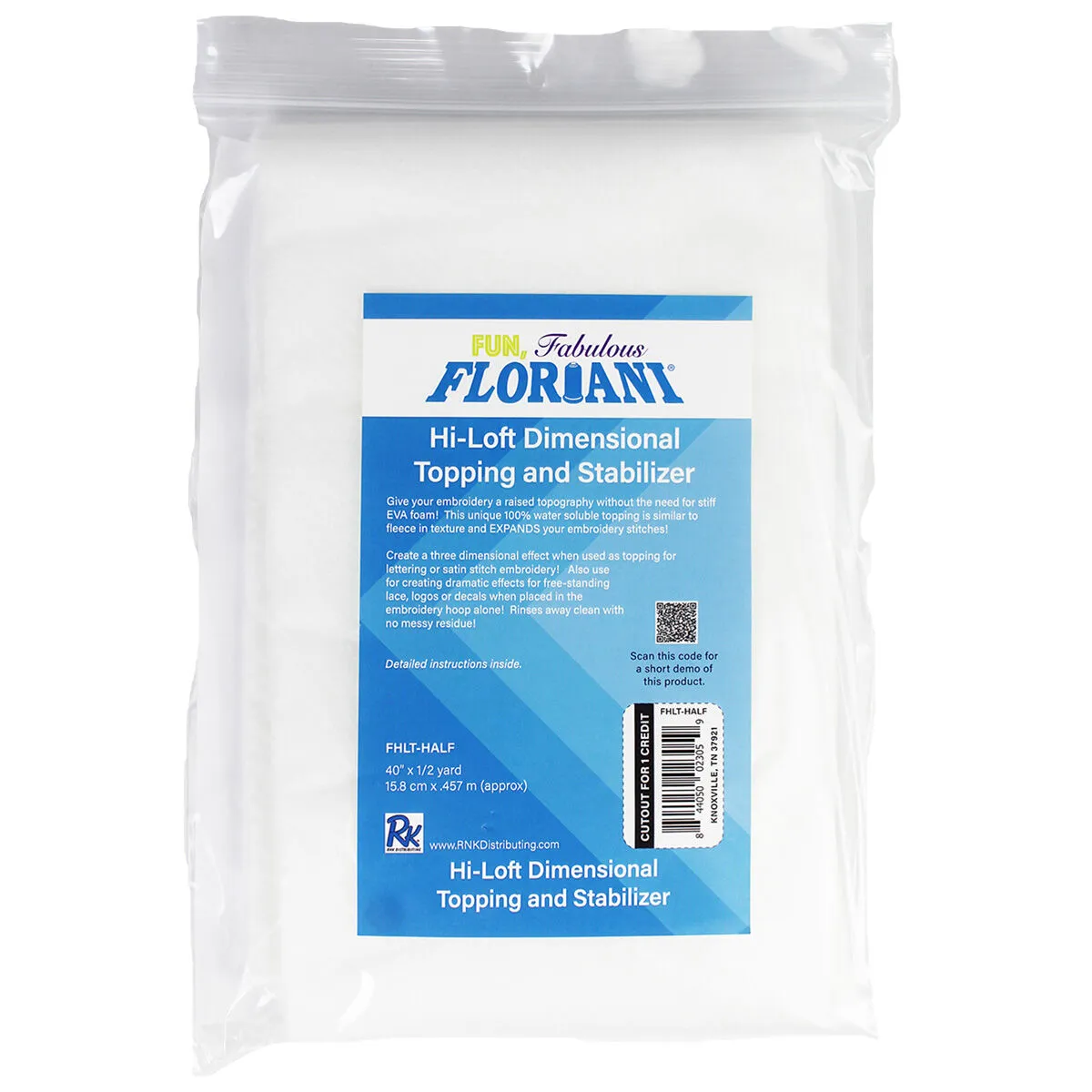 Floriani Hi-Loft Dimensional Topping & Stabilizer