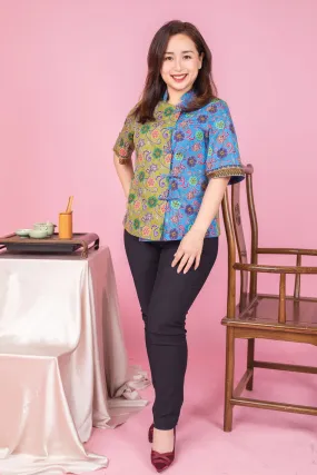 Flower Batik Cheongsam Blouse