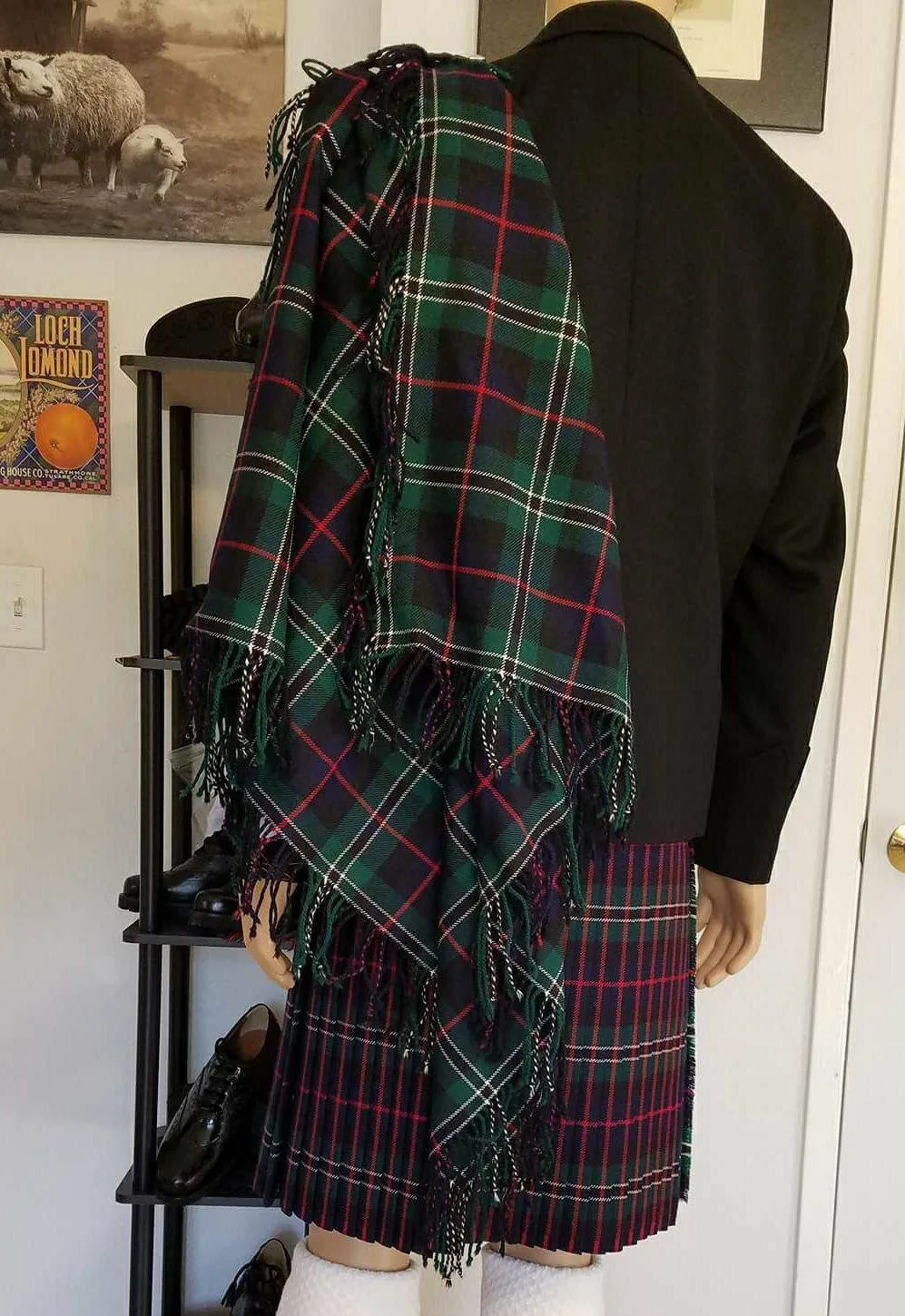 Fly Plaid with Purled Fringe