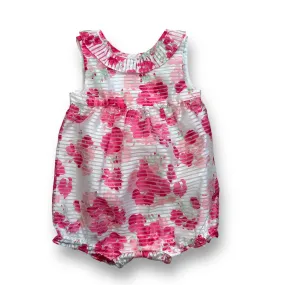 Girls Gymboree Size 6-12 Months Silky Floral Snap-Bottom Romper