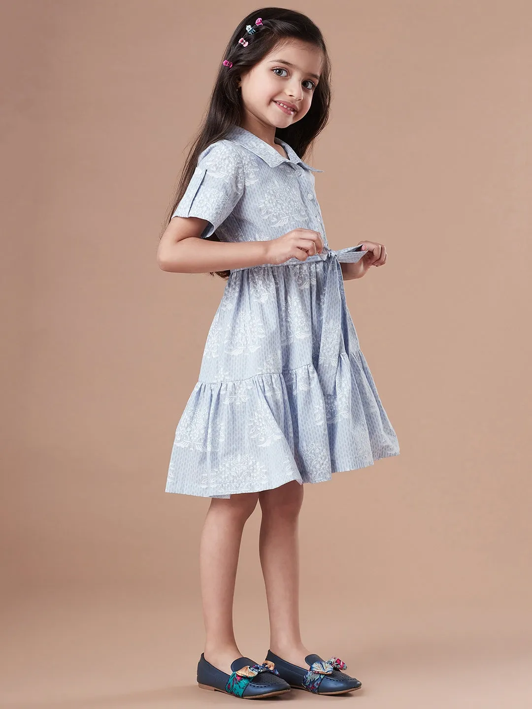 Girls Striped Shirt Dress - Ps Peaches