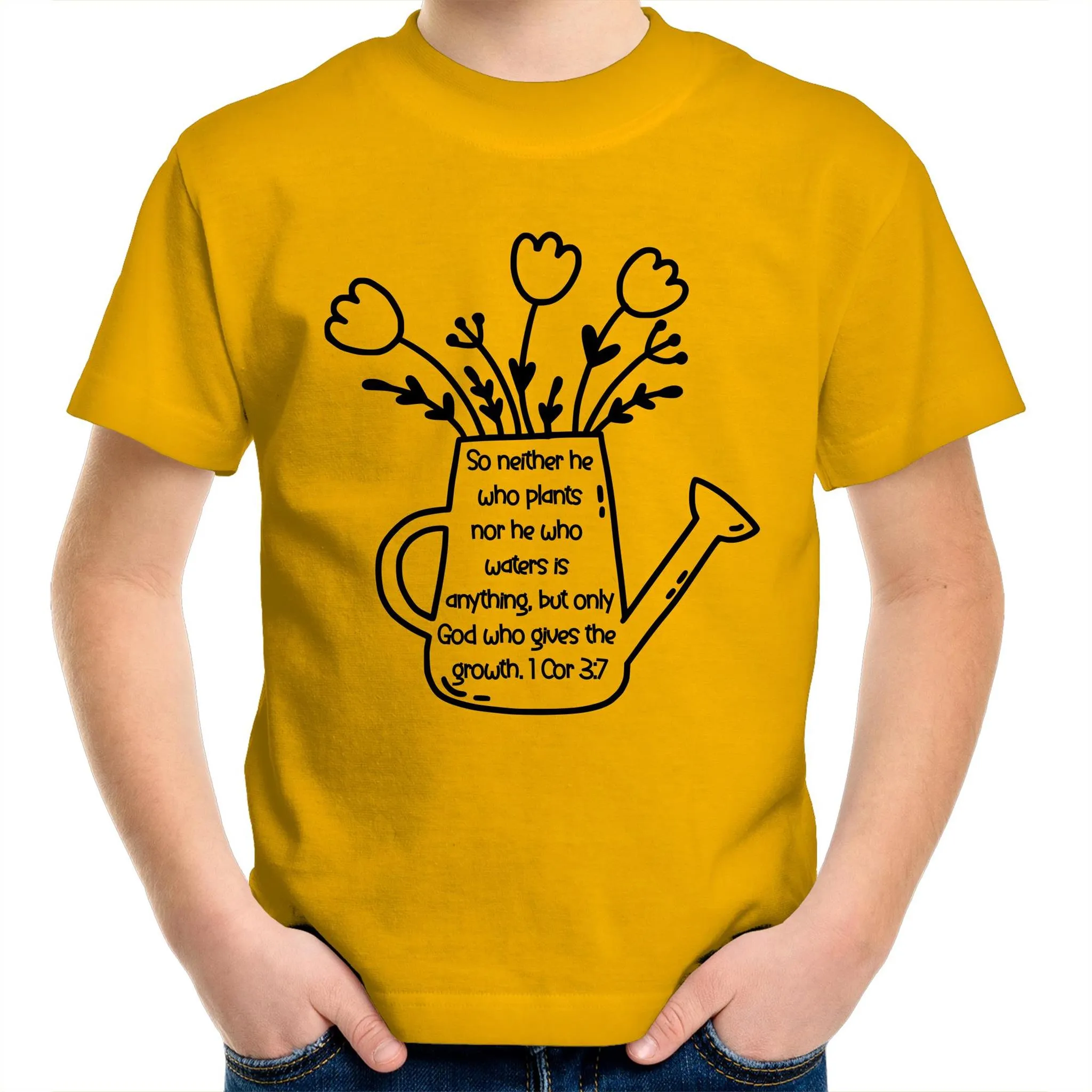 God Made It Grow Kids & Youth Christian T-Shirt