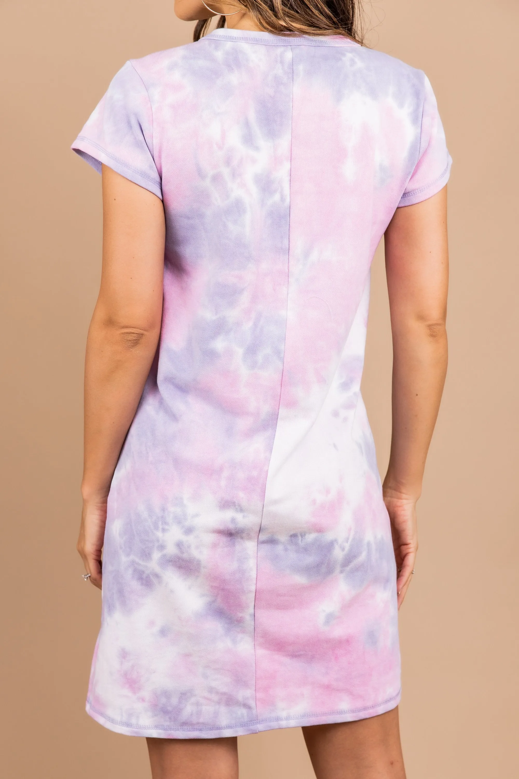 Got The Look Lavender Purple Tie Dye Dress