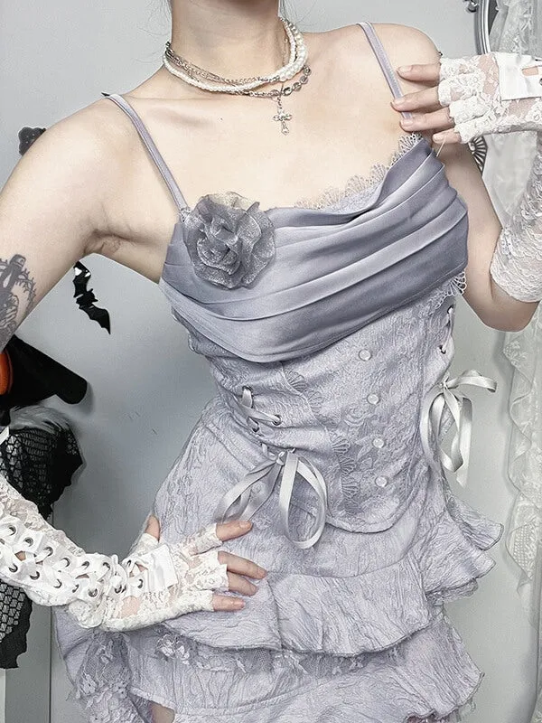 Gothic lolita angelic cami / layered skirt