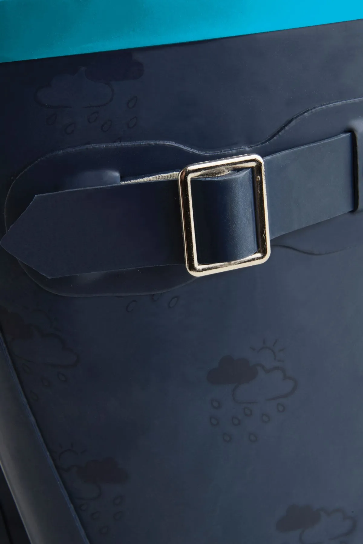 GRASS & AIR - Wellies - Navy and Turquoise