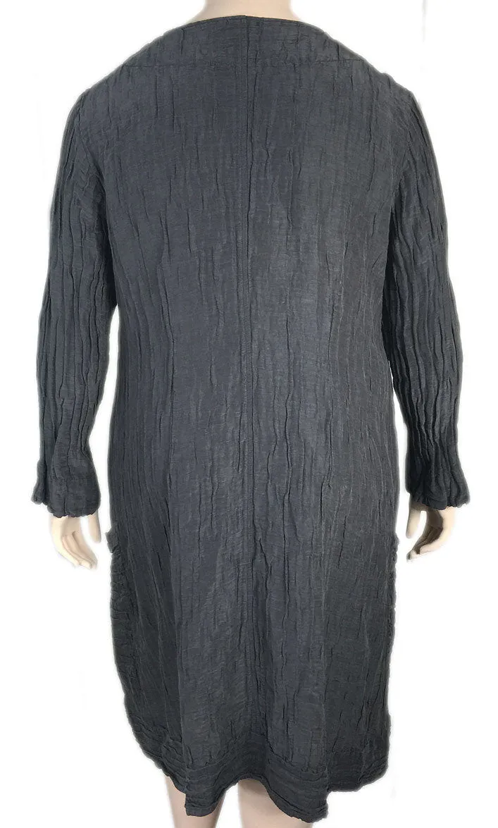 GRIZAS Long Silk Blend Elliptical Jacket