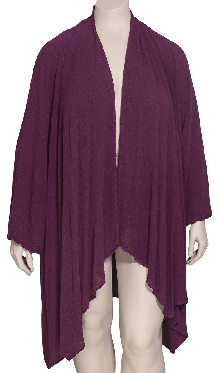 Grizas Oversized Ribbed Silk Cardigan / Jacket