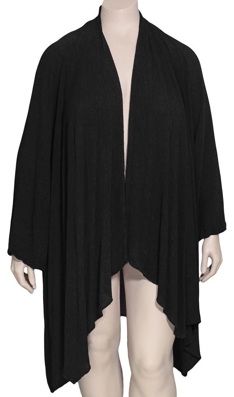 Grizas Oversized Ribbed Silk Cardigan / Jacket