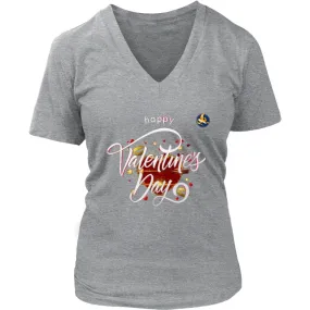 Happy Valentine's Day Shirt V-neck|Womens Valentines Shirts|Gift (8 Colors)