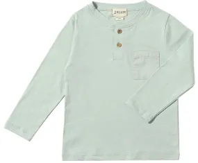 Harvard Henley- Pale Mint
