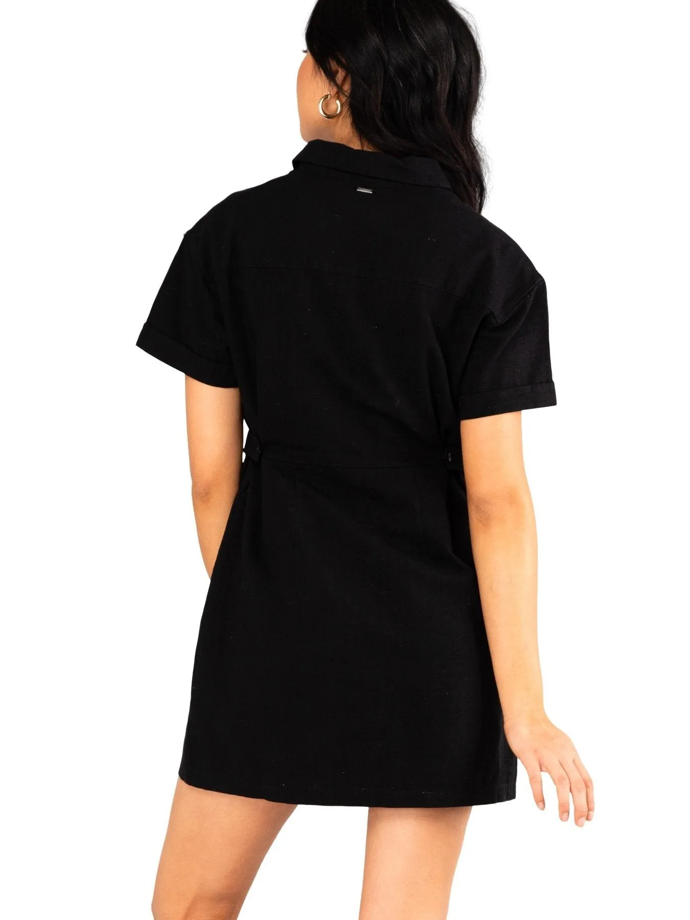 Heartbreaker Button Up Dress - Black
