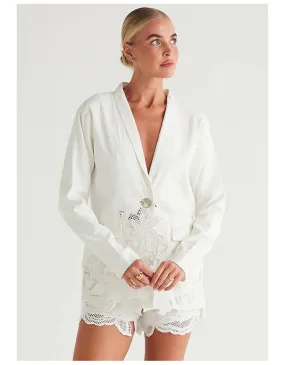 Helia Blazer Ivory