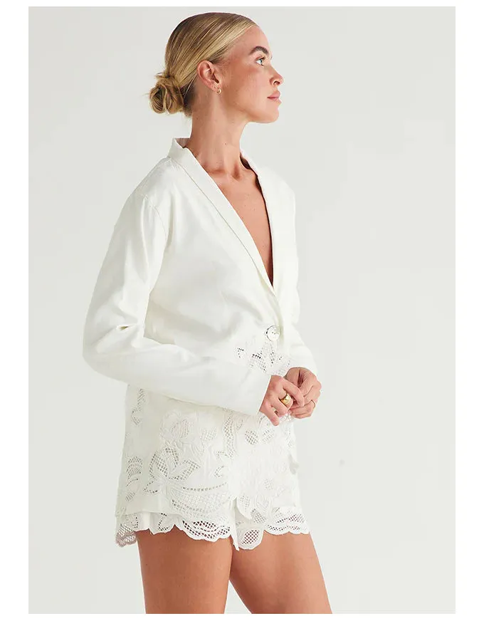 Helia Blazer Ivory