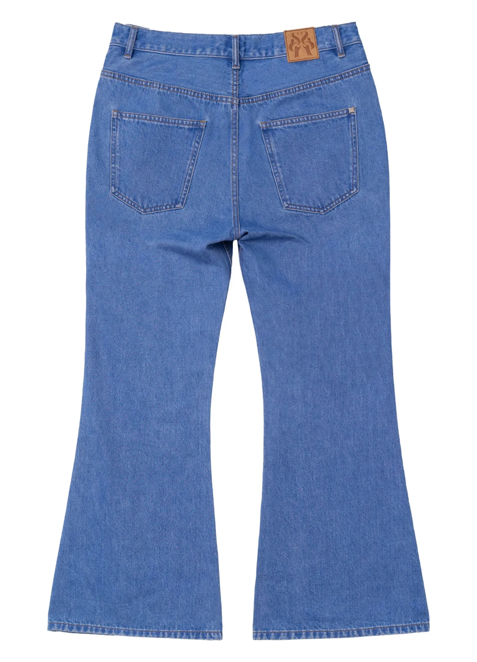 High-Rise Flared Denim Jeans