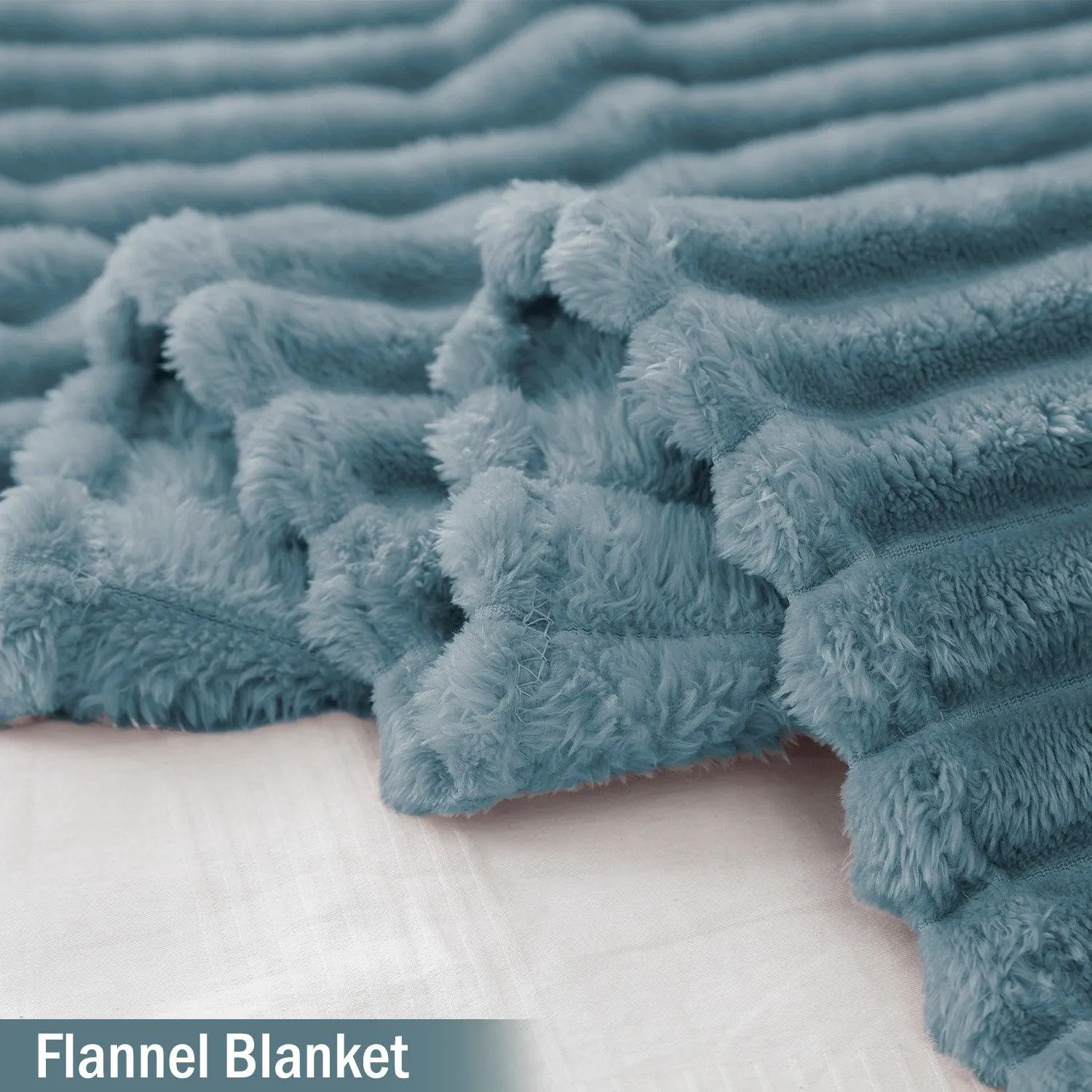 HOKIPO AC Blanket Double Bed Queen, 200x230 cm / 6.5x7.5 feet, Bluish Grey