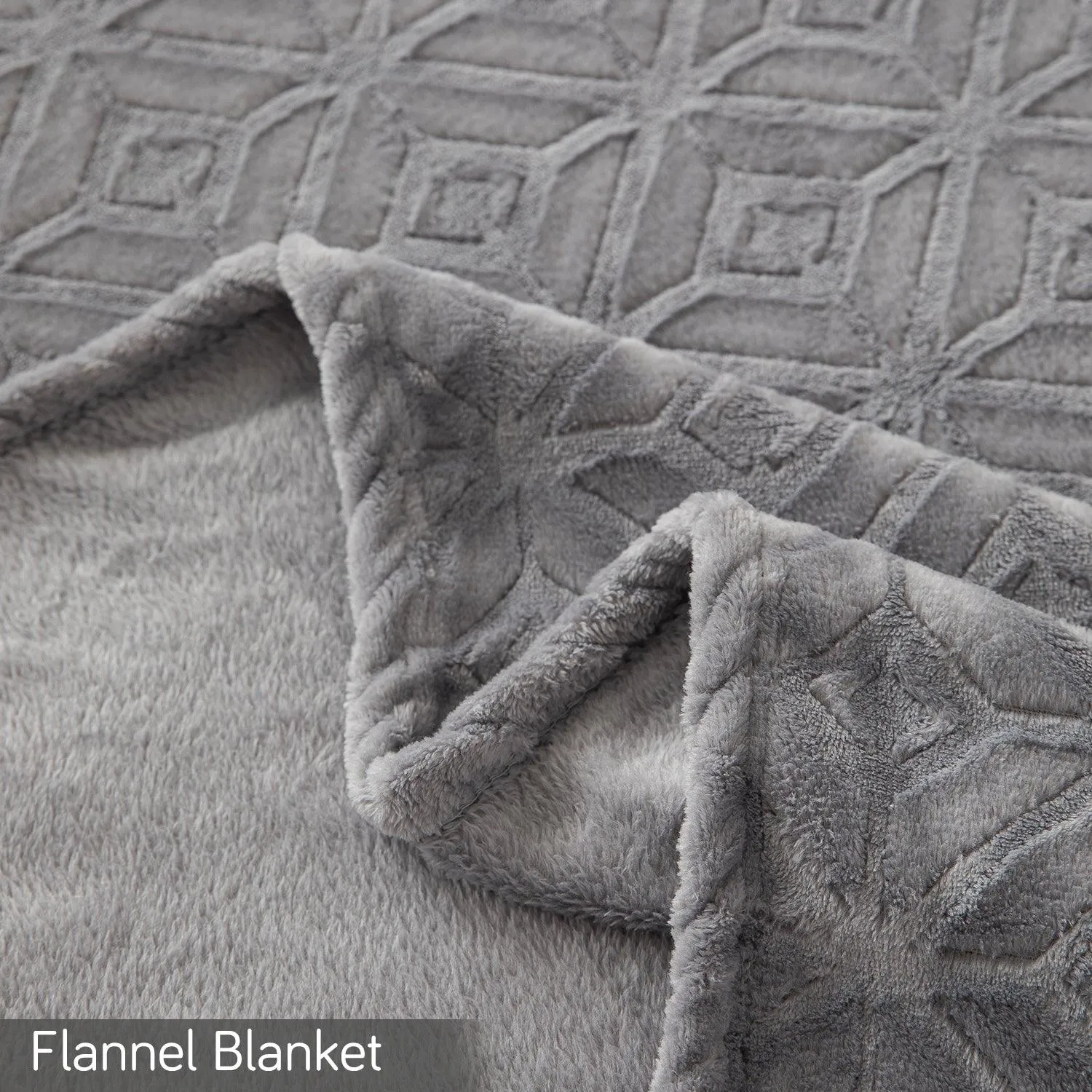 HOKIPO AC Blanket Double Bed Queen, 200x230 cm / 6.5x7.5 feet, Grey