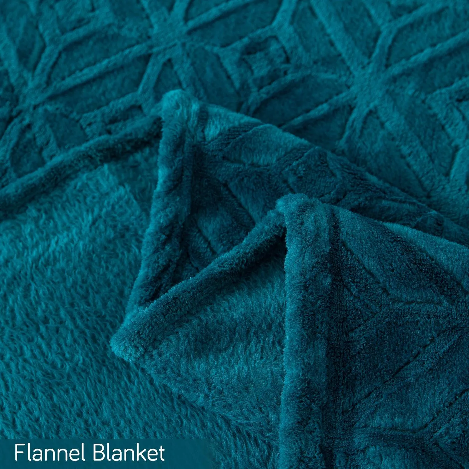 HOKIPO AC Blanket Double Bed Queen, 200x230 cm / 6.5x7.5 feet, Teal