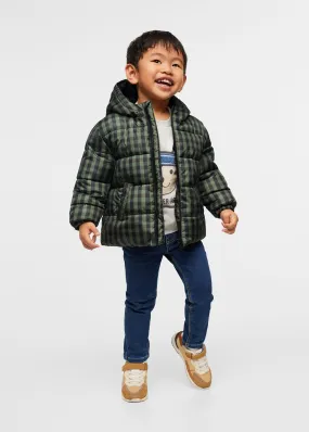 Hood quilted coat