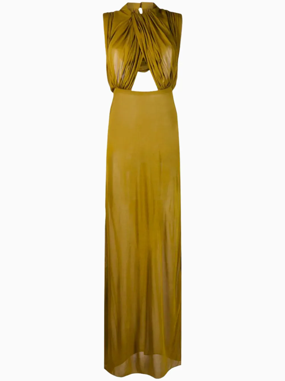 Hooded cut-out maxi dress