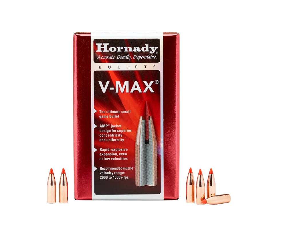 Hornady V-Max 22 Cal 60gr Projectiles - 100pk