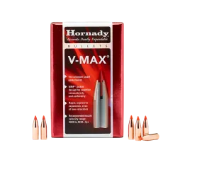 Hornady V-Max 22 Cal 60gr Projectiles - 100pk