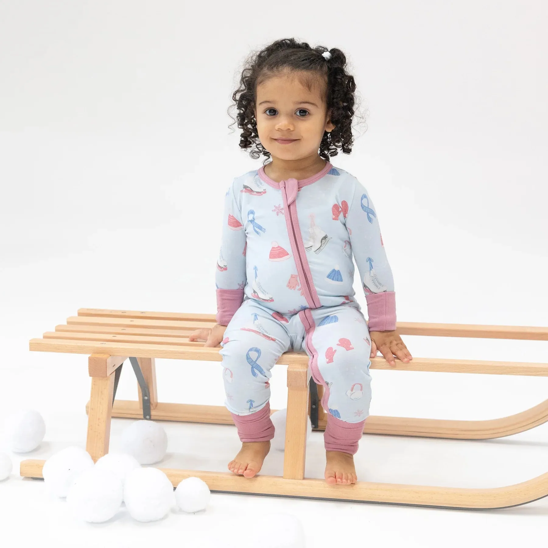 Ice Skating- 2 Way Zipper Romper