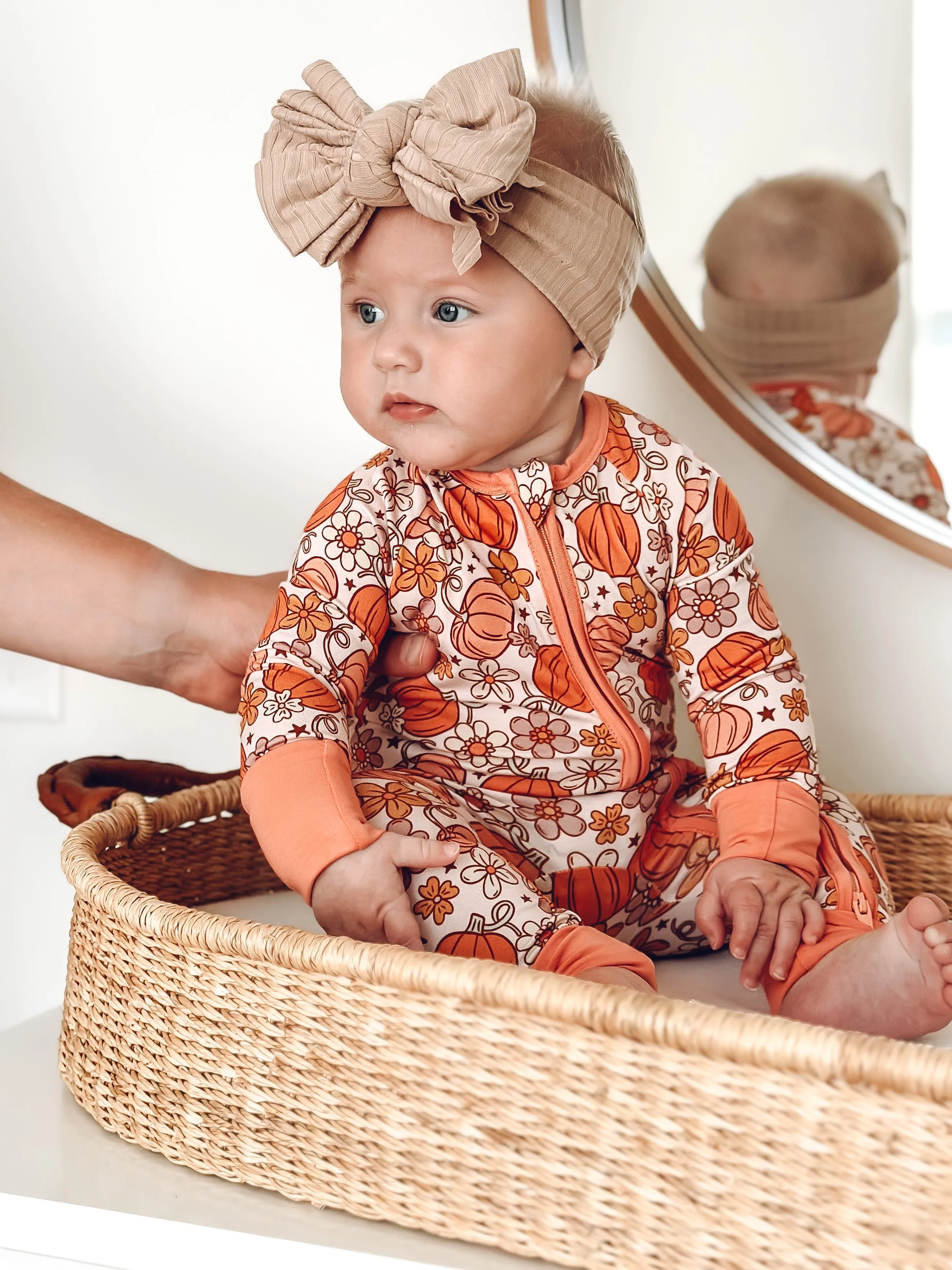 In My Jammers Little Pumpkin Zipper Romper