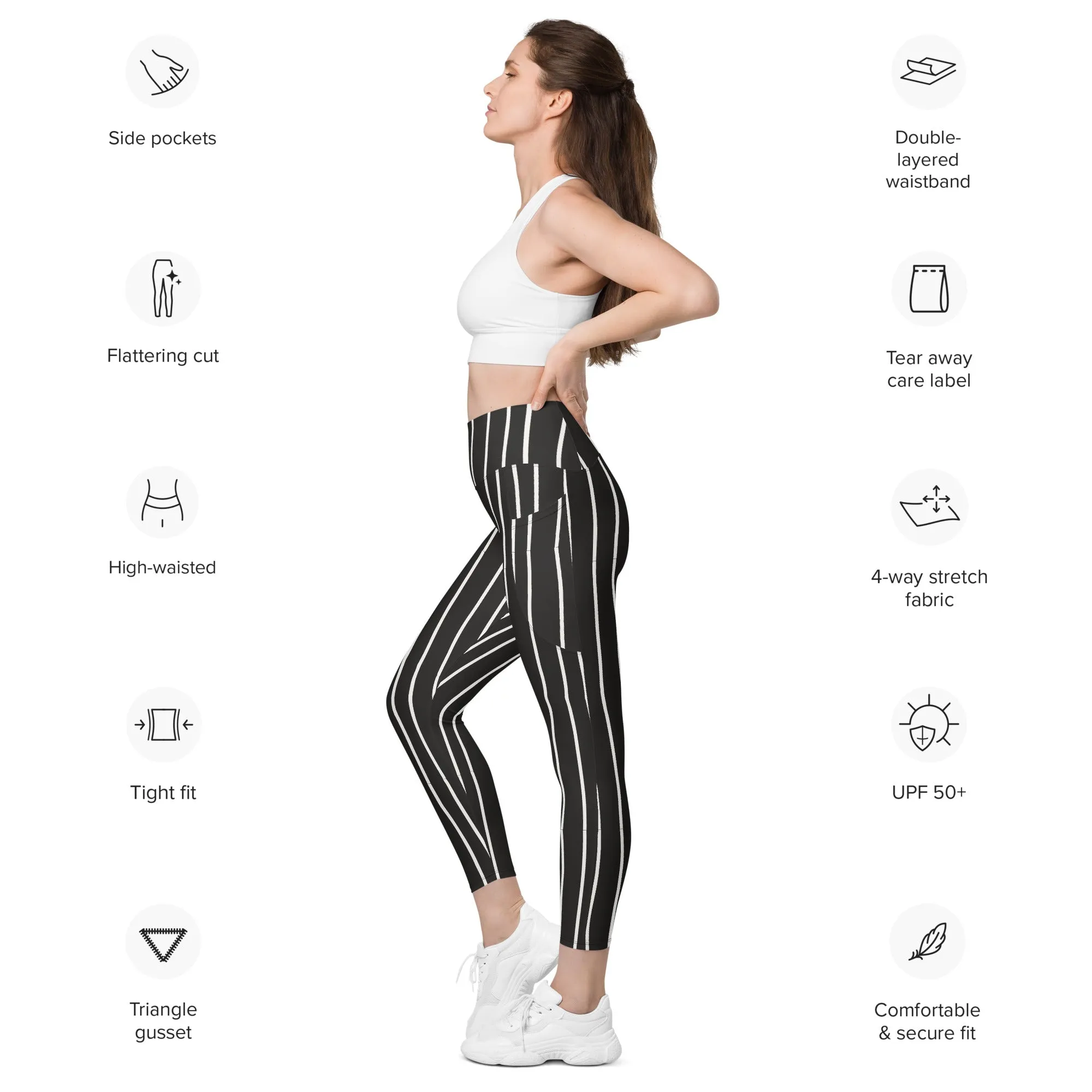 Jack Nightmare Inspired Leggings with pockets