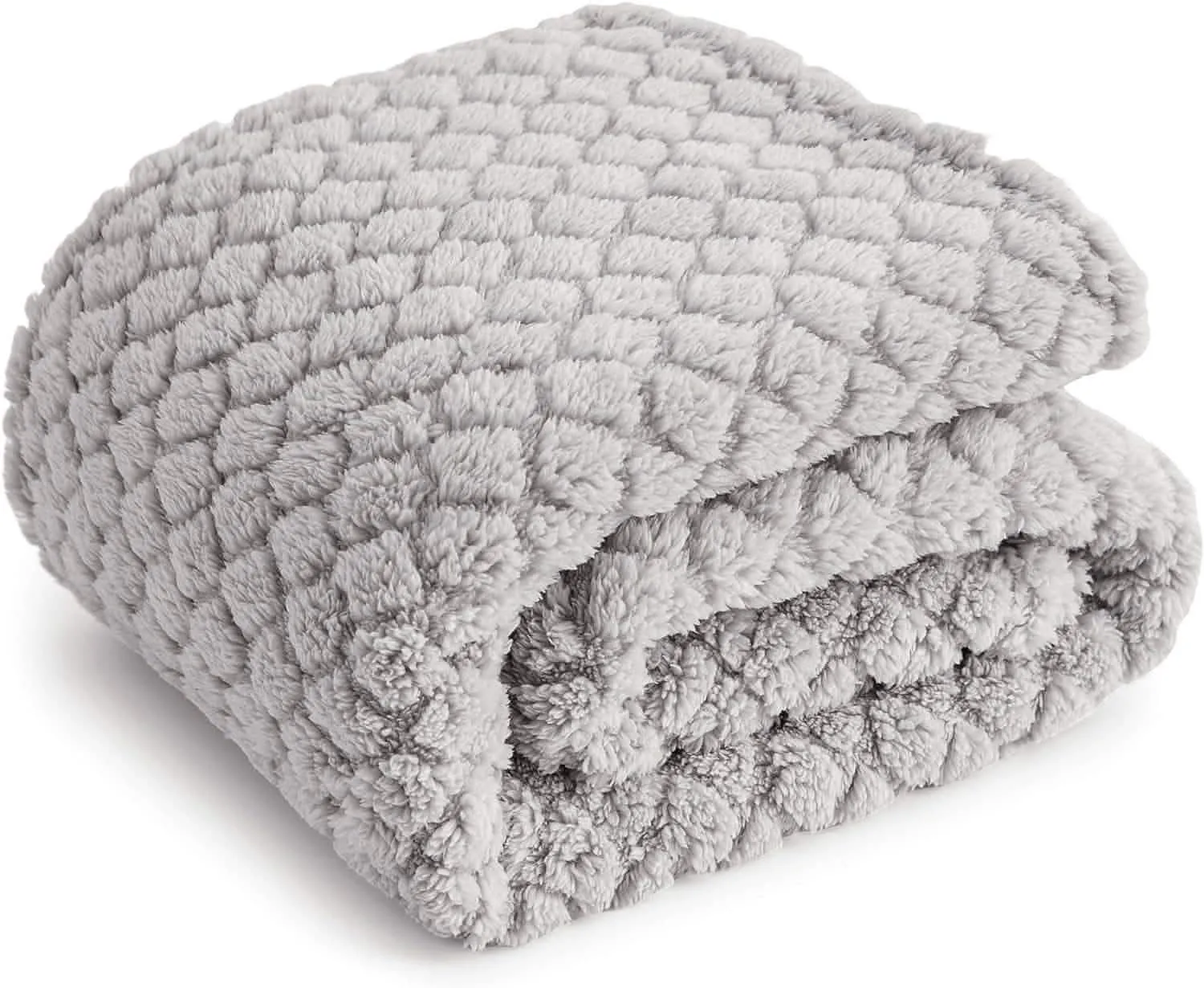 Jacquard Shaggy Sherpa Fleece Blanket