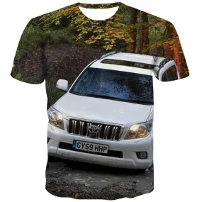 Jeep T shirts Men Offroad Tshirt Anime car Shirt Print Short Sleeve Full Print
