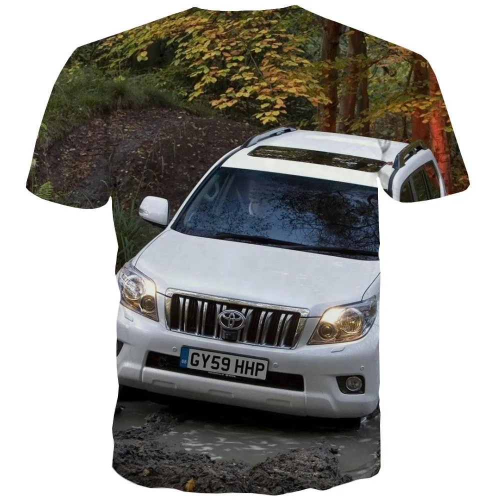 Jeep T shirts Men Offroad Tshirt Anime car Shirt Print Short Sleeve Full Print