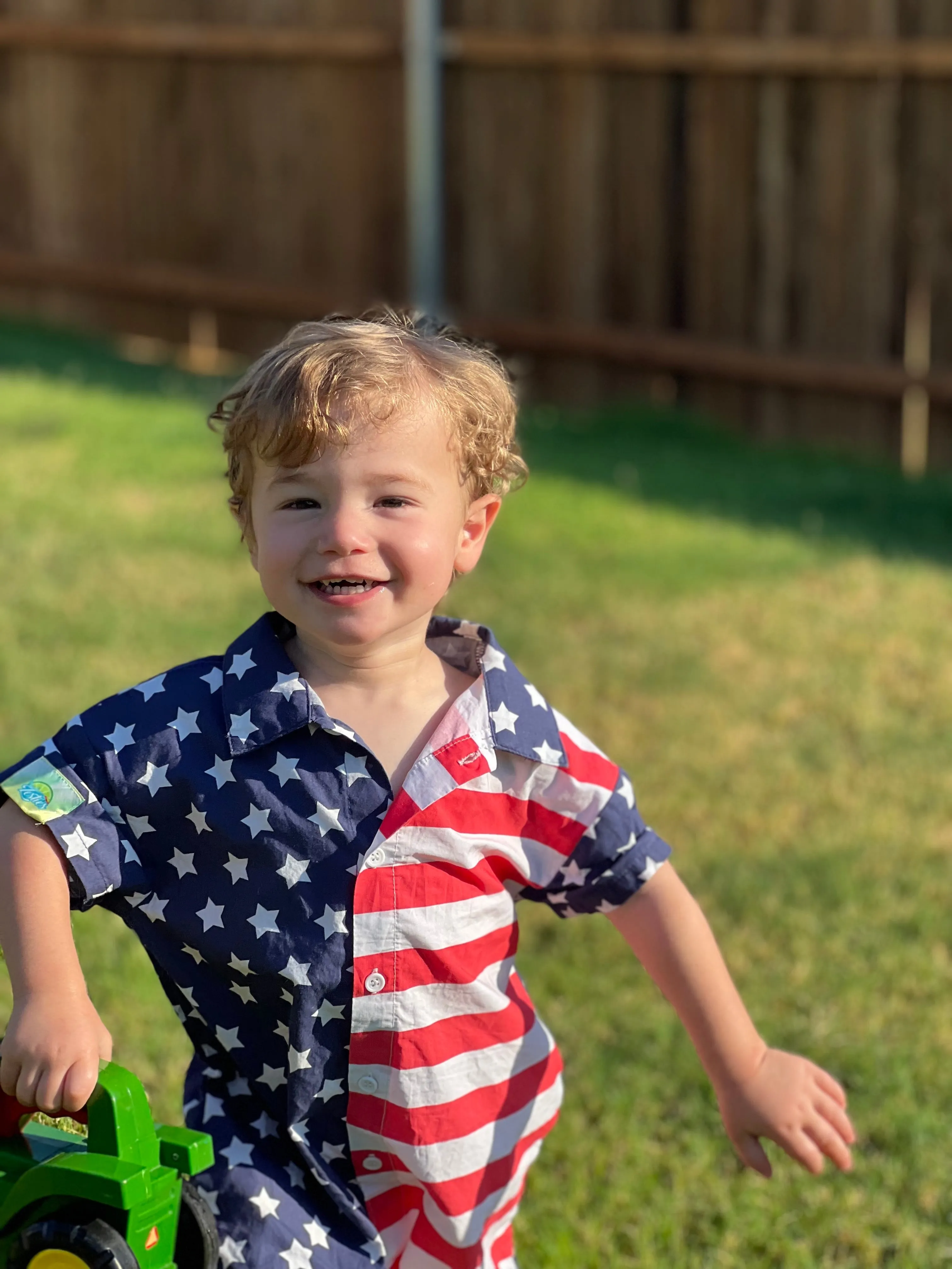 Kids American Flag Romper