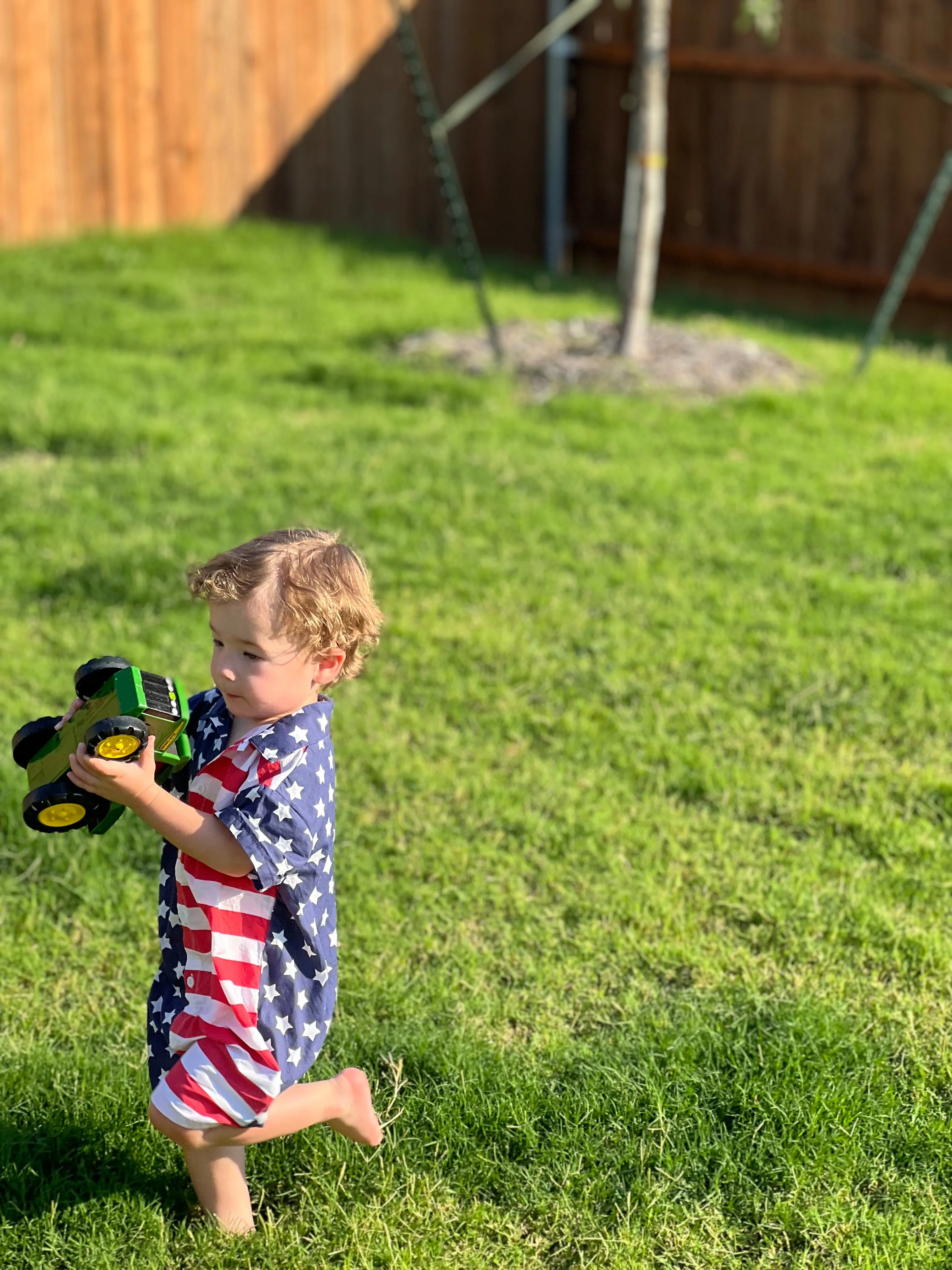Kids American Flag Romper