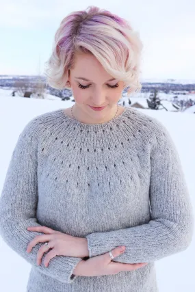 Knit Kit - Easy Eyelet Yoke Sweater