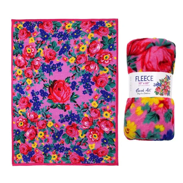 Kokum Floral Art Fleece - 50x60