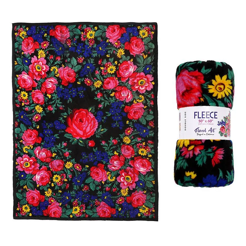 Kokum Floral Art Fleece - 50x60