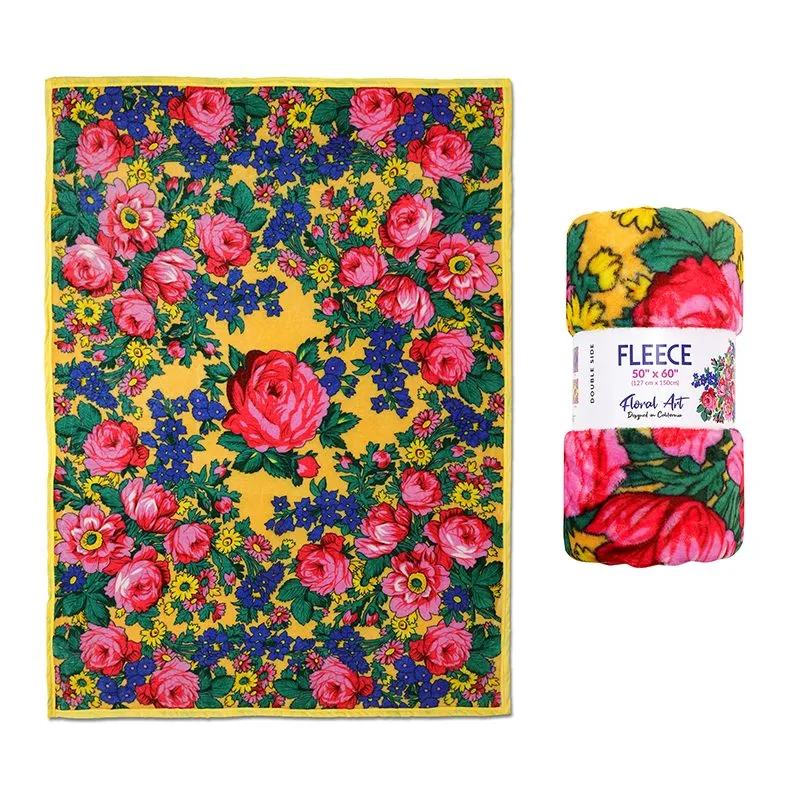 Kokum Floral Art Fleece - 50x60