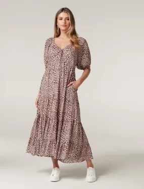 Kourtney Tiered Midi Dress