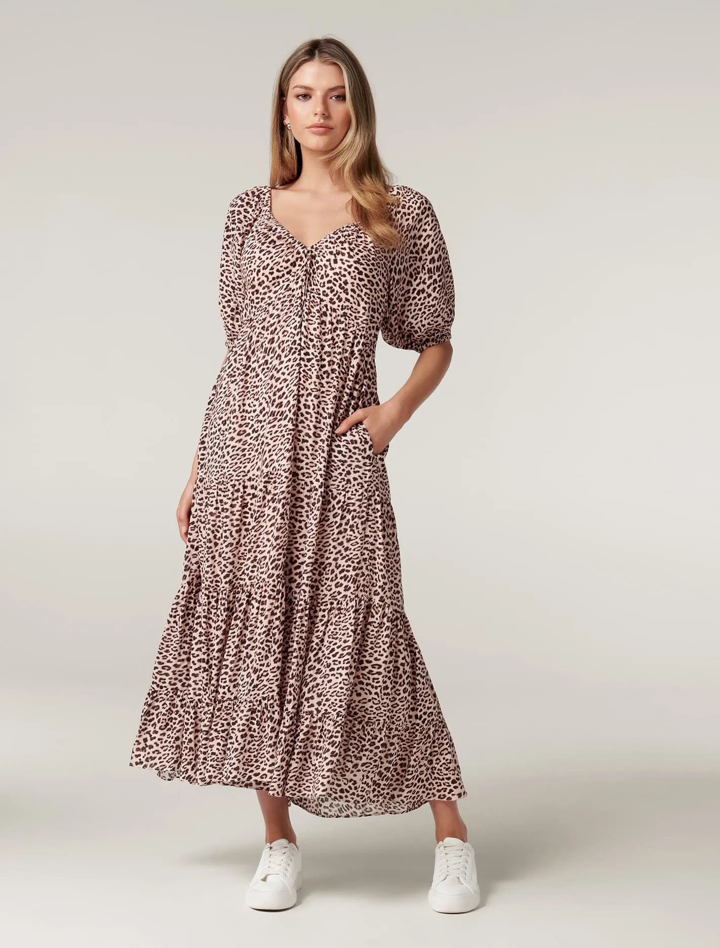 Kourtney Tiered Midi Dress