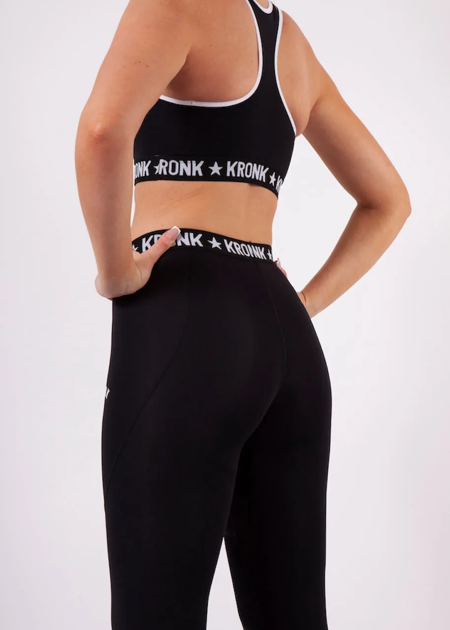 KRONKWOMEN Intensity Mid Rise Sports Leggings Black