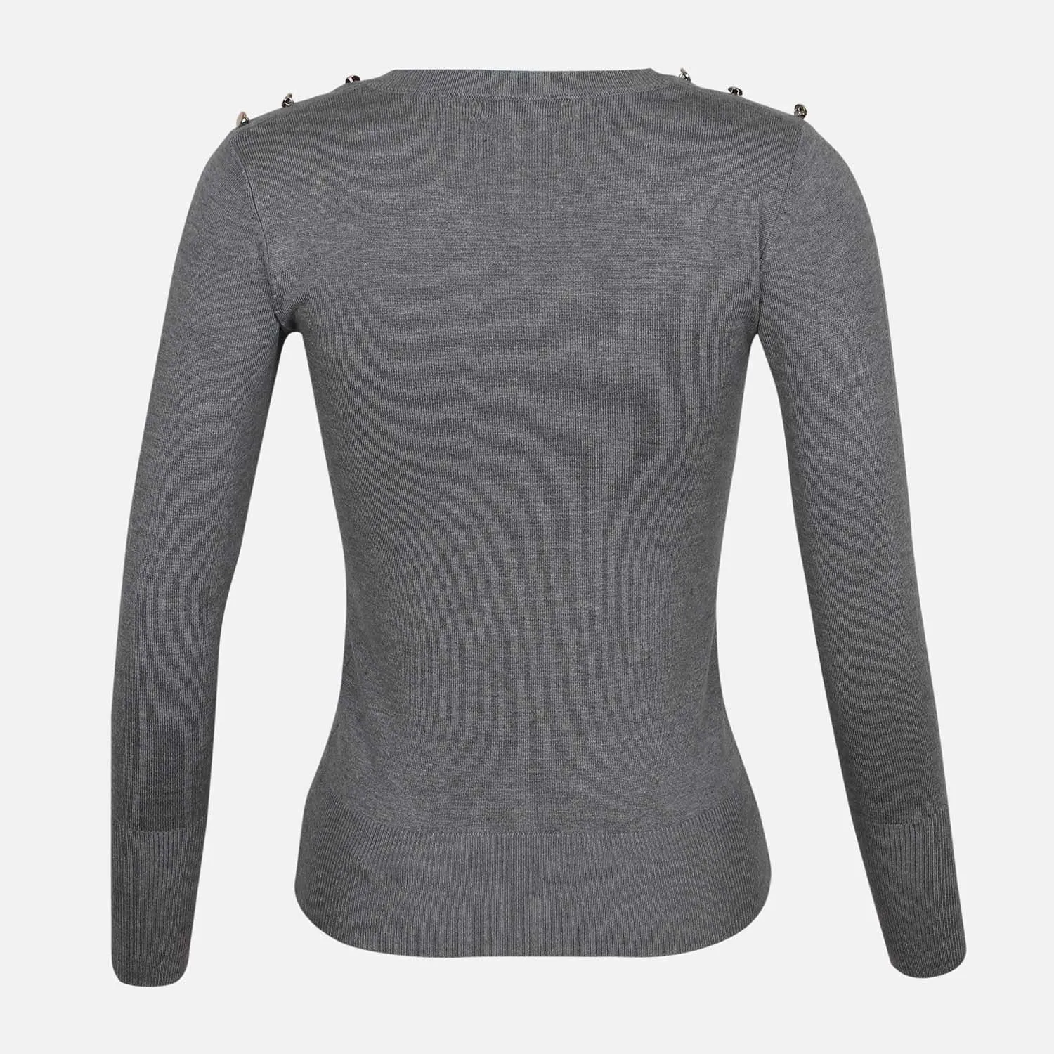 LADIES BASIC SWEATER V NECK