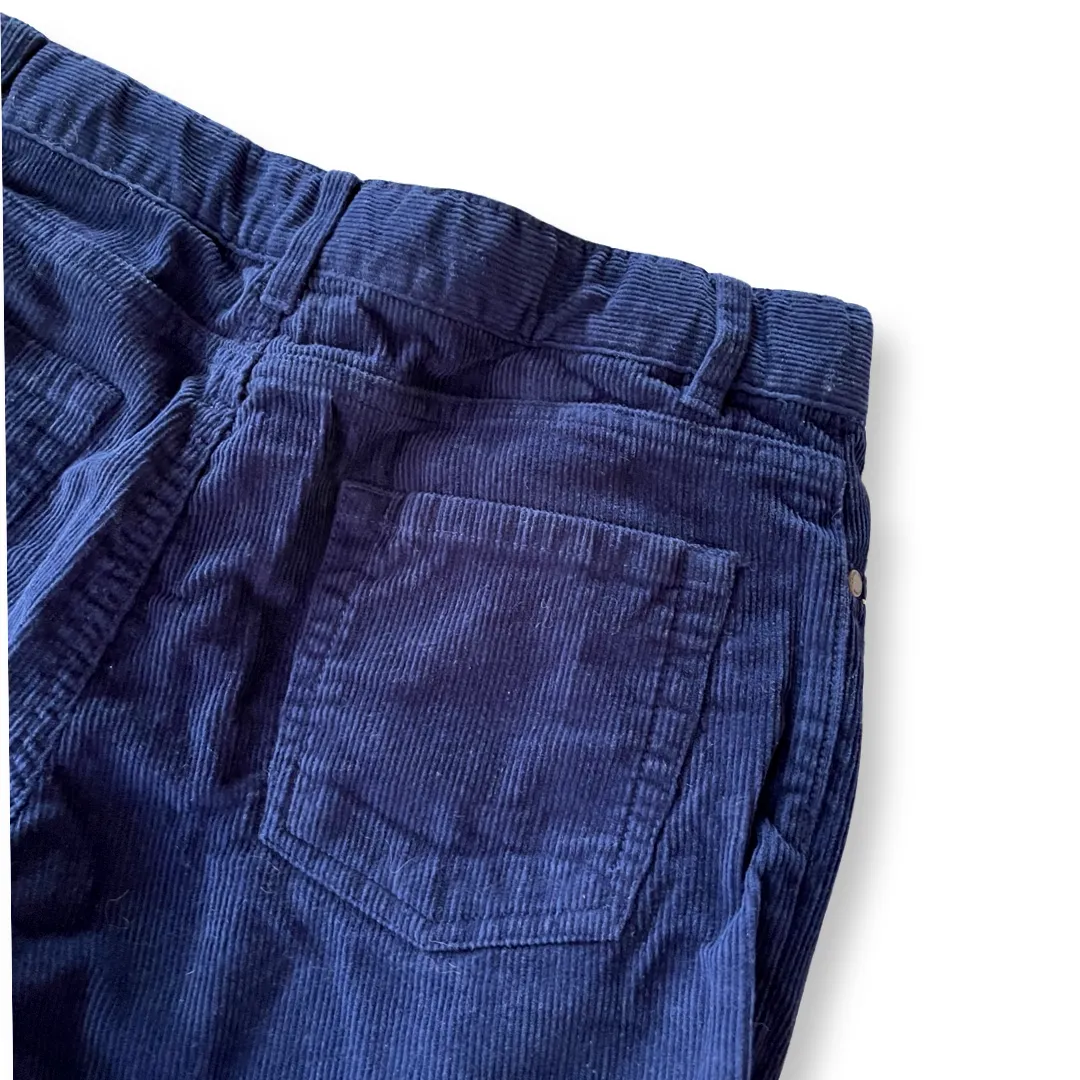 Lands' End Navy Corduroy Pants - 10 youth husky