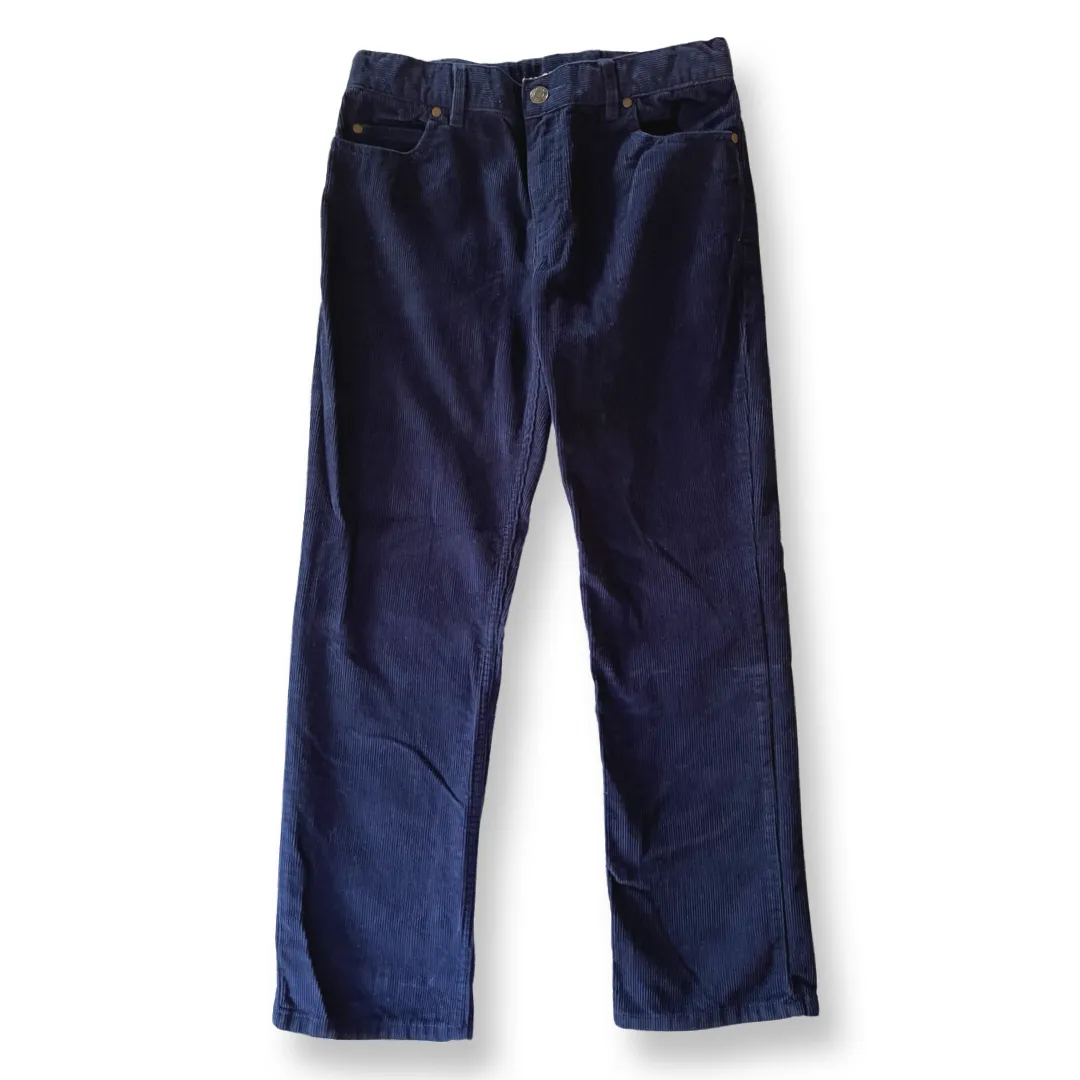 Lands' End Navy Corduroy Pants - 10 youth husky