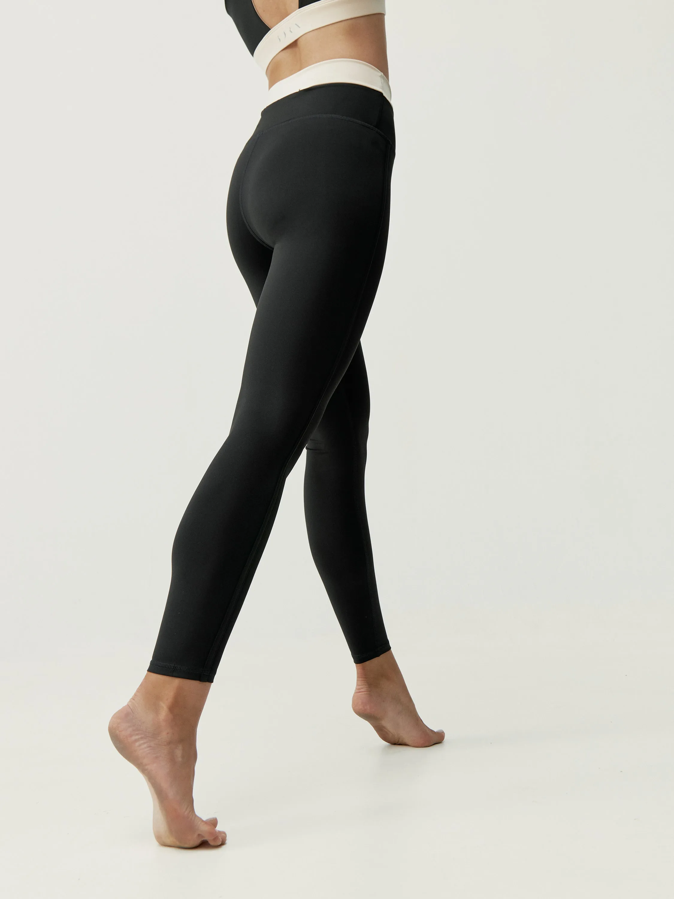 Legging Fiorella - Noir/Tapioca
