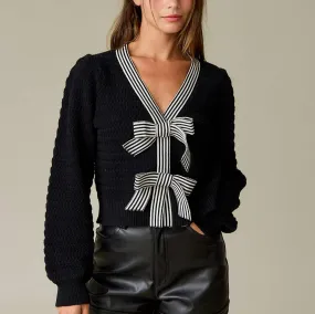 Lillian Bow Knit Sweater Top